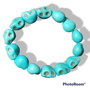 3/$15- Blue Skull La Merta Bracelet